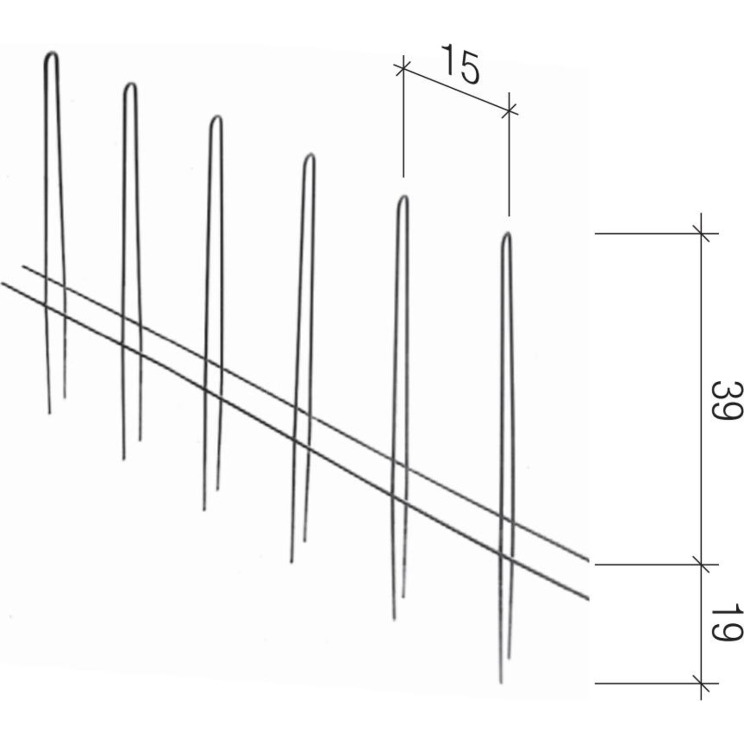 Bewehrungskorb, Länge 1,90 m - 15 x 15 cm (42,05 € / m), Baustahl Bewehrungskorb, Länge 1,90 m - 15 x 15 cm (42,05 € / m), Baustahl