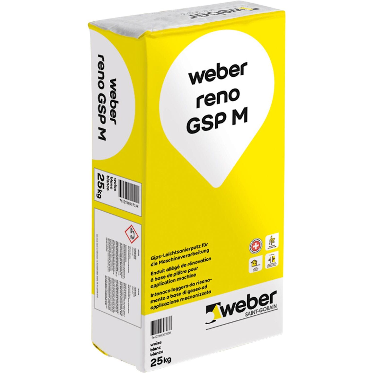Gipsputz weber reno-GSP M Gipsputz innen 25kg | HGC